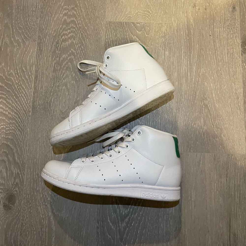 Adidas Stan Smith Mid Leather High-top Sneakers